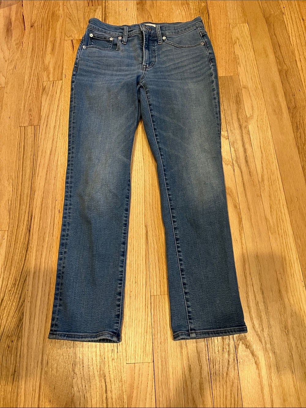 Madewell Medium Blue Straight-Leg Jeans
